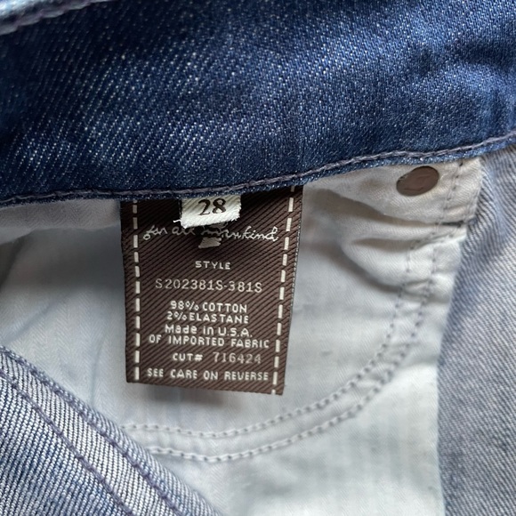 7 for all mankind denim bermuda shorts - Picture 3 of 3